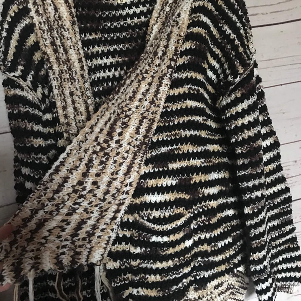 Winter Wood Fall Fringe Cardigan, Medium - Picture 7 of 12